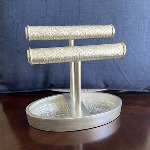 Intricate Silver Jewelry Organizer